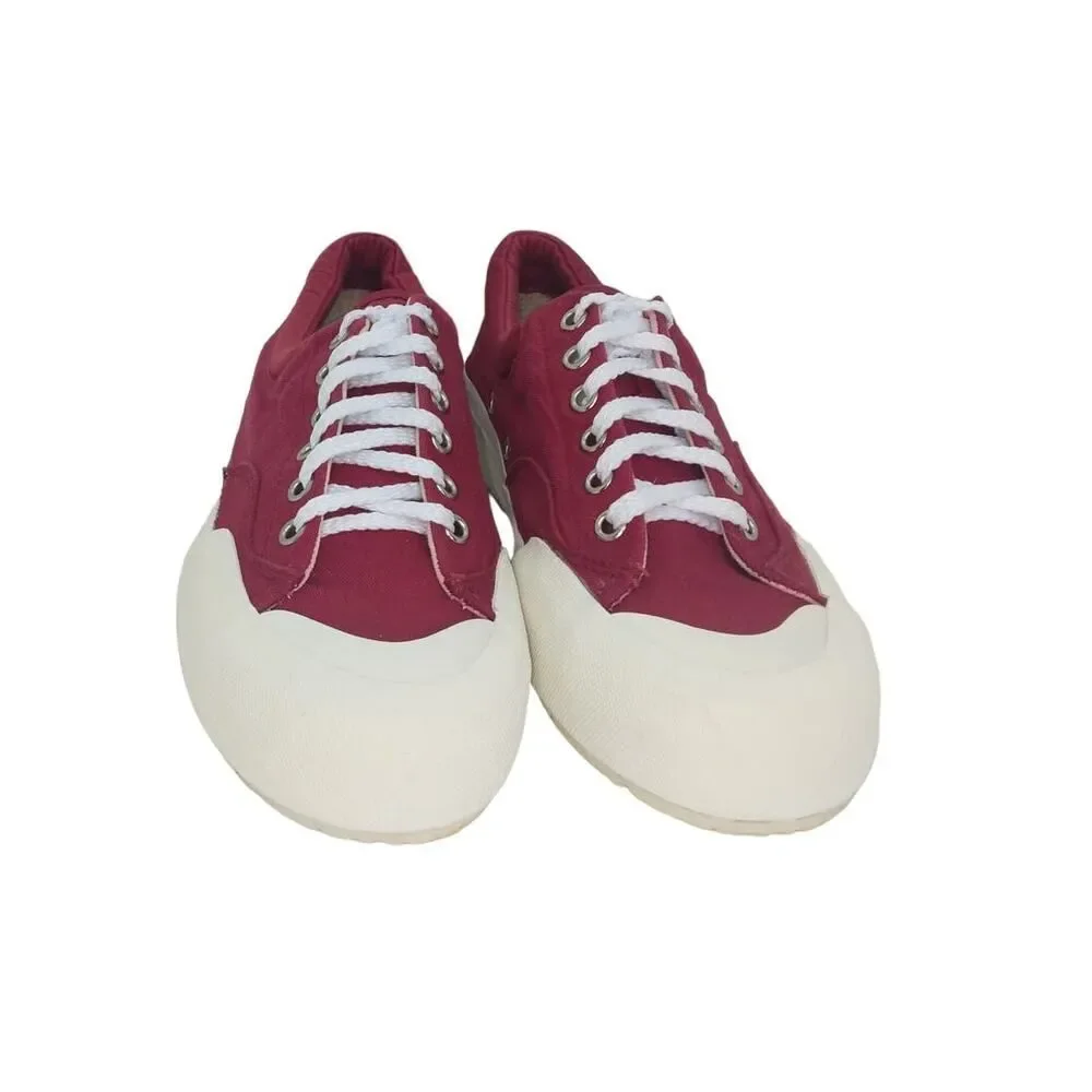 LIMITED AMERICA Womens Designer Red & White Fashion Sneakers - Size:7M